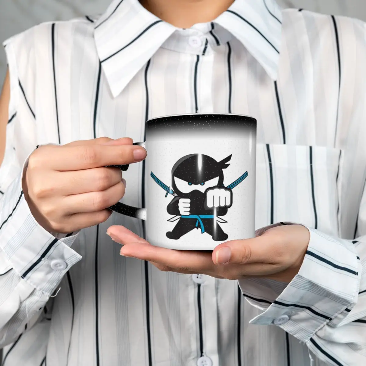 

Ninja Kidz Mug Funny Ceramic Coffee Cups Tea Mugs Milk Cup Drinkware Gift for Woman Man