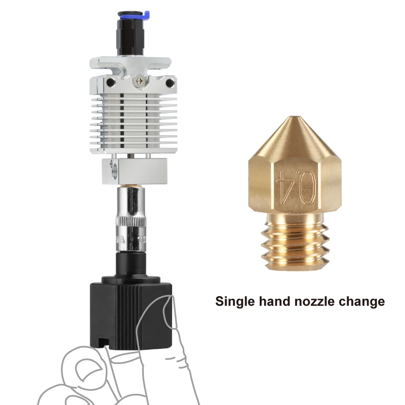 Imagem -03 - Mellow Tnf6 Hotend Titânio e Cobre Bimetal Heatbreak para Impressora 3d Acessórios para Impressora 3d Bowden Cr6 se