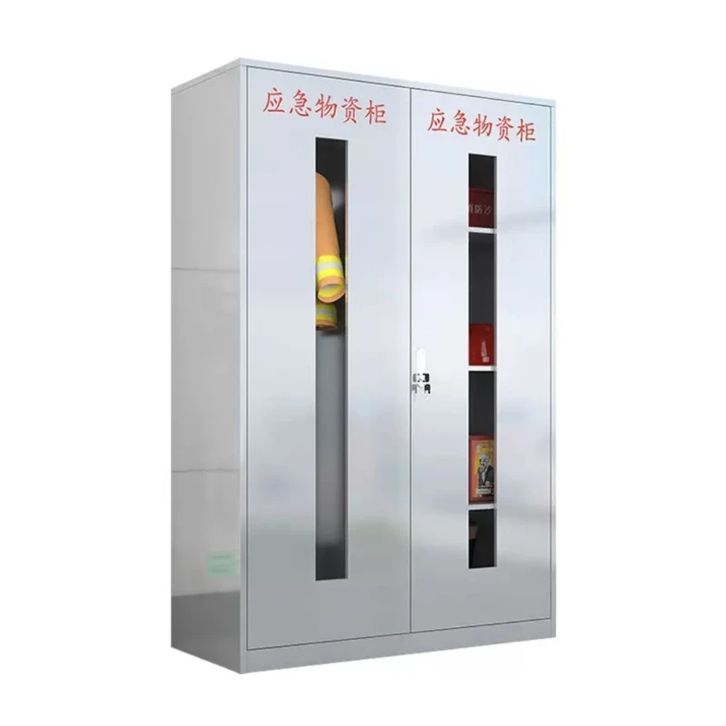 

Stainless steel fire cabinet, indoor and outdoor miniature emergency box, rescue equipment display cabinet