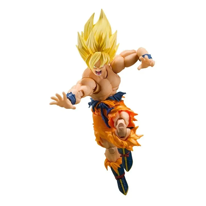 BANDAI Genuine SHF SUPER SAIYAN SON GOKU -LEGENDARY SUPER SAIYAN- Anime Action Figure Joints Movable Ornament Model Toy Kid