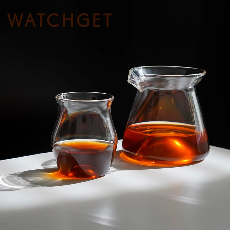 watchget Coffee Cup 150ml mini Glass Coffee Cup Coffee Pour Over Cup Heat Resistant Tea Milk Cup Barista Tool Coffee Accessories