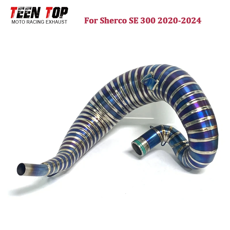 

Ti-Alloy Dirt Bike Exhaust Header Pipe For Sherco SE 300 2025+ Exhaust Front Link Pipe SE300 Escape Moto Front Connect Tube OEM
