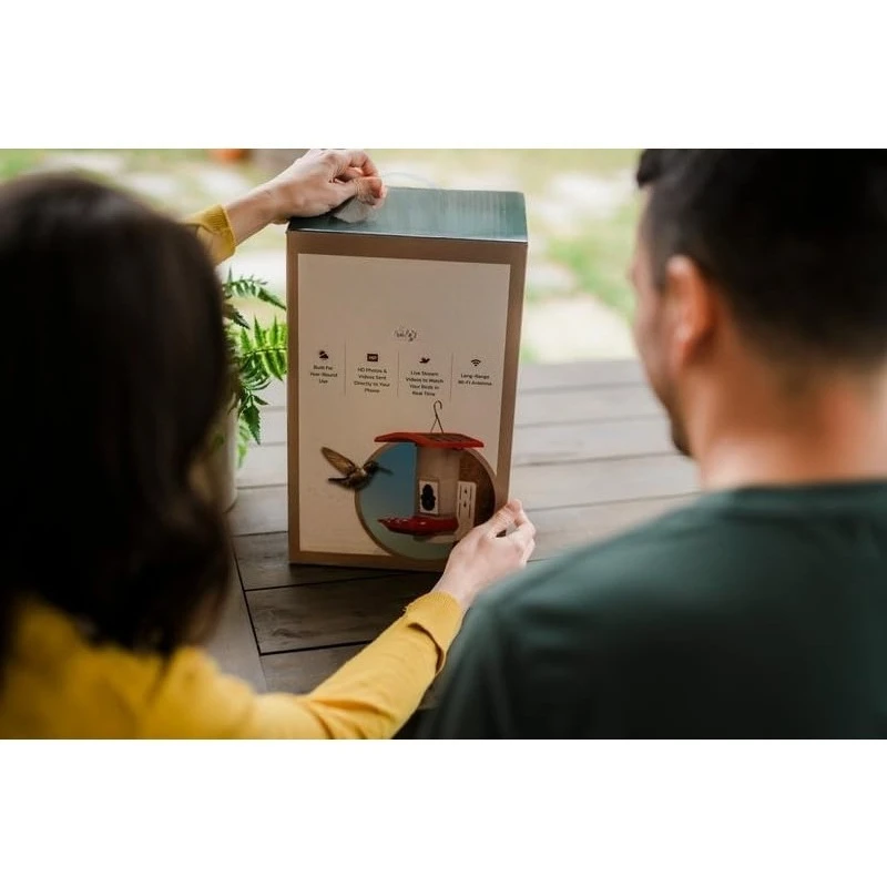 وحدة تغذية الطيور الطنانة الذكية: معرف الطيور الذاتي، واي فاي، الطاقة الشمسية، صور ومقاطع عالية الدقة مذهلة يتم إرسالها مباشرة إلى هاتفك،