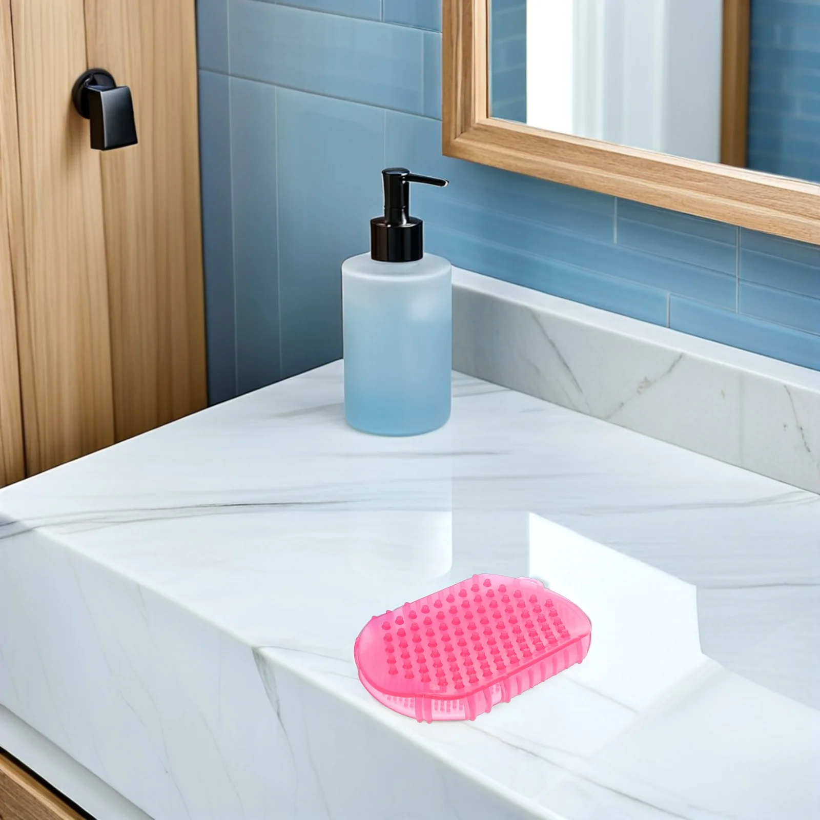 4 قطعة مجموعة فرشاة تدليك ميريديان المحمولة لينة جيب فروة الرأس الجسم اليد قفاز أمشاط للسفر المنزل رعاية الحيوانات الأليفة فرك متعدد الأغراض