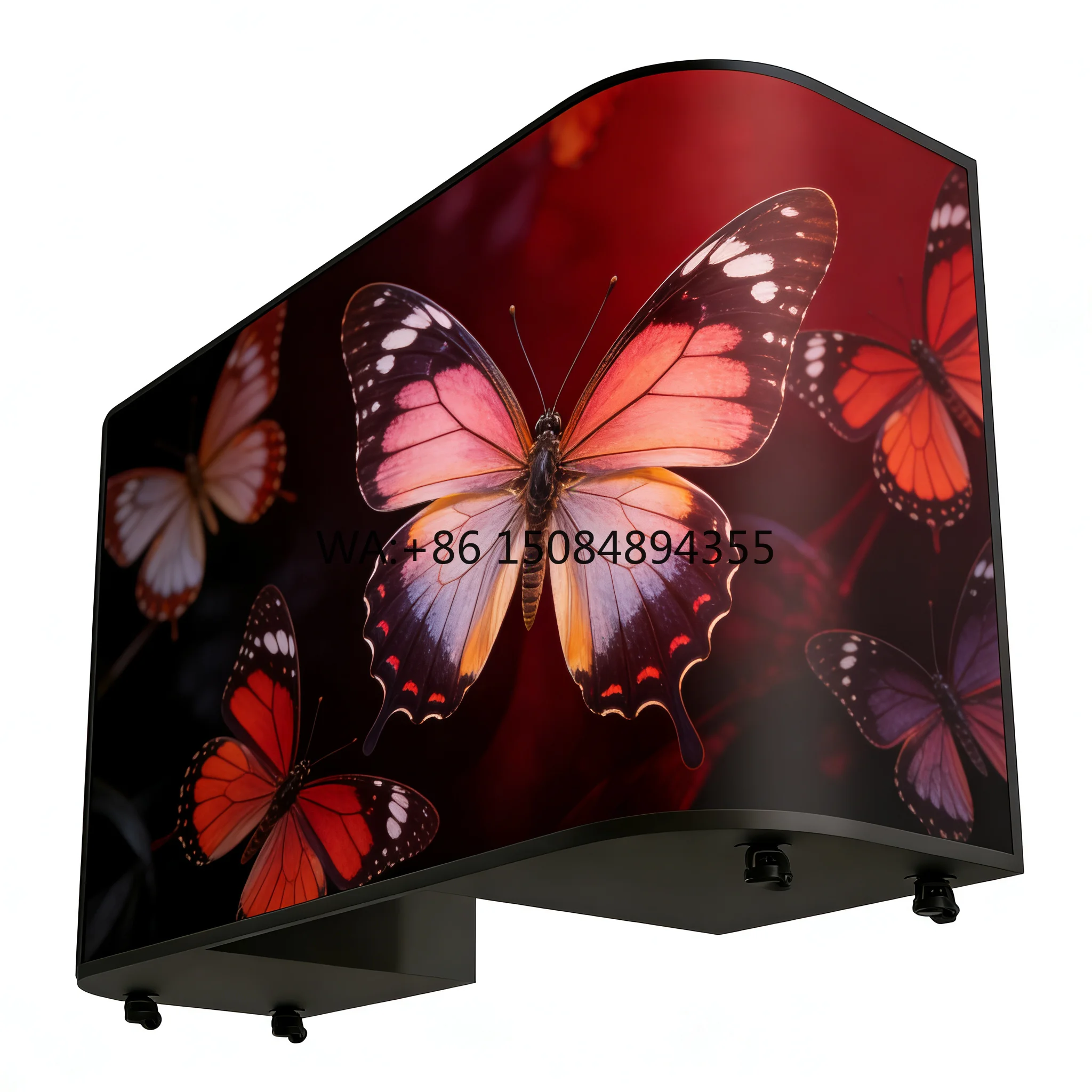 Mobile U-Shaped LED Podium Desk with Wheels, DJ Booth Display & Video Wall System for Commercial Advertising