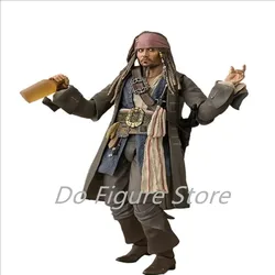 SHFiguats Pirates of the Caribbean Captain Jack Sparrow Action Figure Dead Men Tell No Tales Anime Collectable Model Toy Gifts