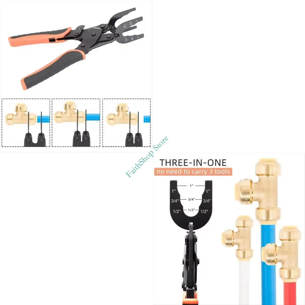 

124E Push to Removal Tool Disconnect TongsFor Push Fitting Steel Construction