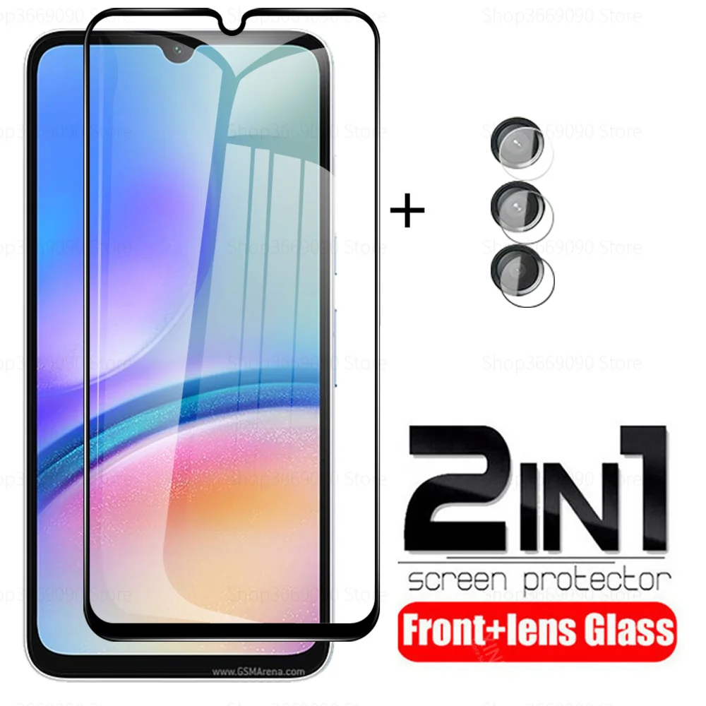 2in1 Full Cover Tempered Glass Case For Samsung Galaxy A05s Screen Protector For Samsung A05 05A A 05 S 4G Lens Protective Film