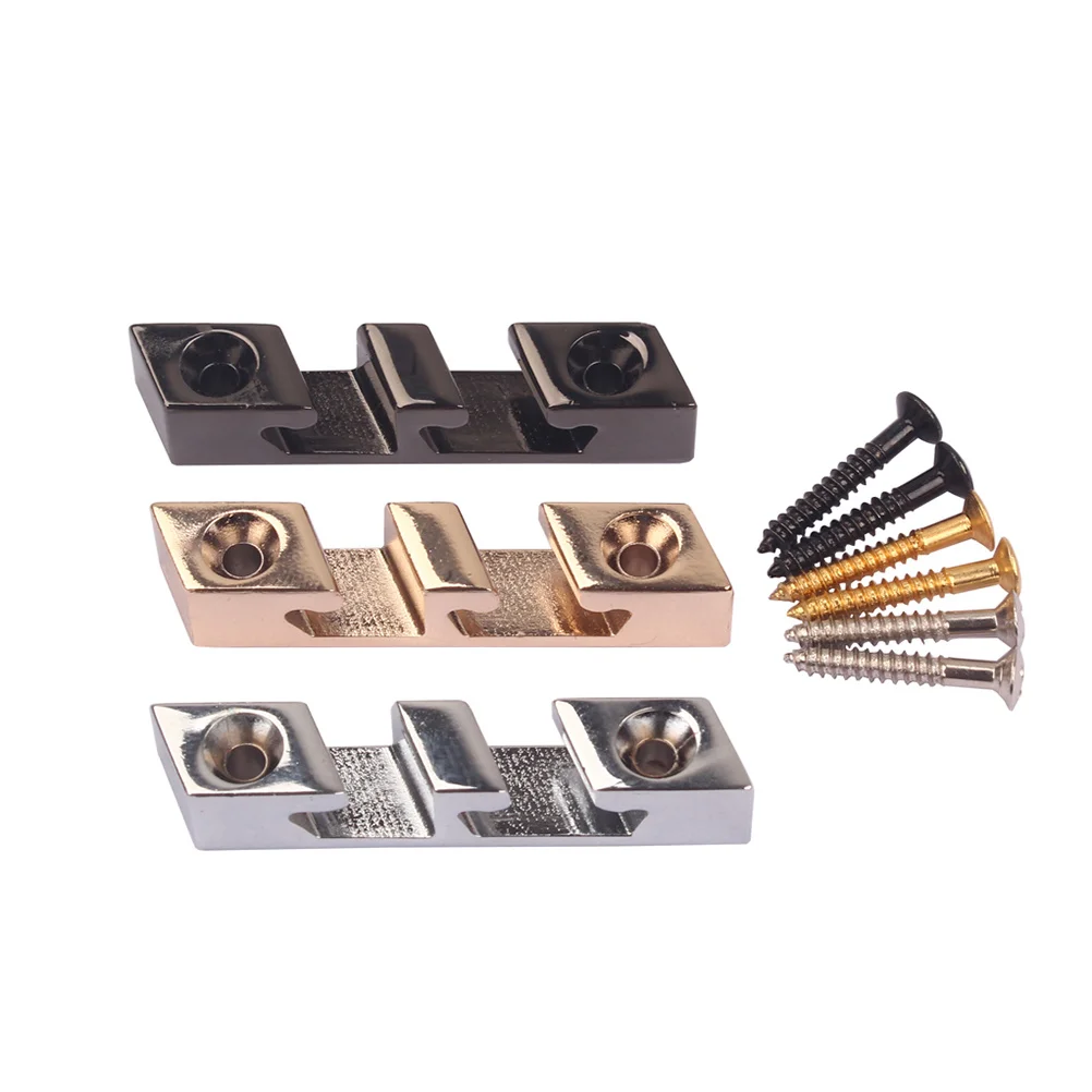 

3 String Bass Guitar Zinc Alloy String Guide Retainer Metal Roller Durable Lightweight for Tone Sustain Playability