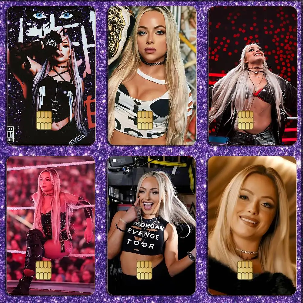 

2026 First victory Liv Morgan Credit Card HD Stickers Game Card Decal Card Matte Film Skin Small Chip Waterproof Sticker