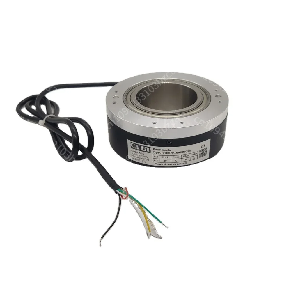 NEW GHH100-50G 50mm Big Hole Hollow Shaft Encoder NPN Push-Pull Line Driver Lift Incremental Rotary Encoder