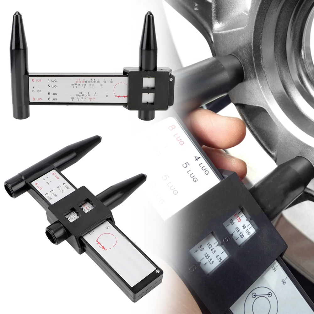 Регулируемый линейный ключ со сменными болтами для измерения расстояния Вал PCD вокруг черных колес Инспекция толщины