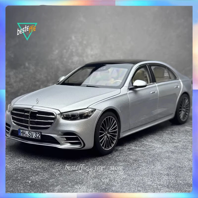 Norev 자동차 모델 시뮬레이션 합금 룸 디스플레이, 1/18 벤츠 S600 Amg W223 2021 자동차 모델, 소년 컬렉션 선물