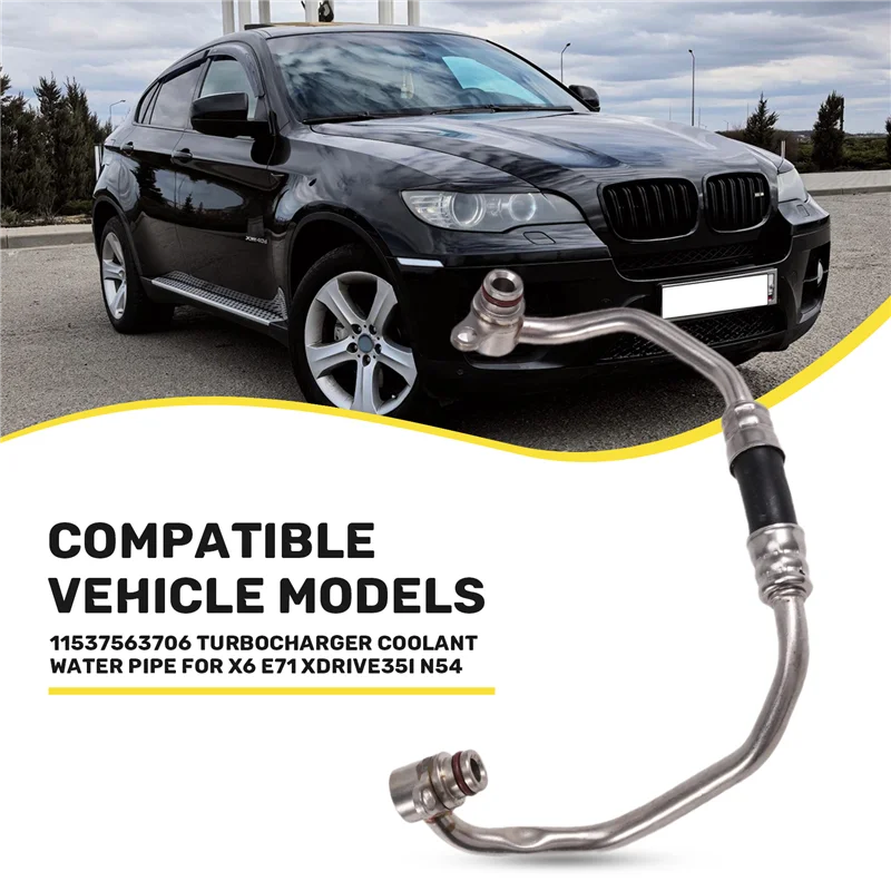 11537563706 Turbocharger Coolant Water Pipe For BMW X6 E71 Xdrive35i N54