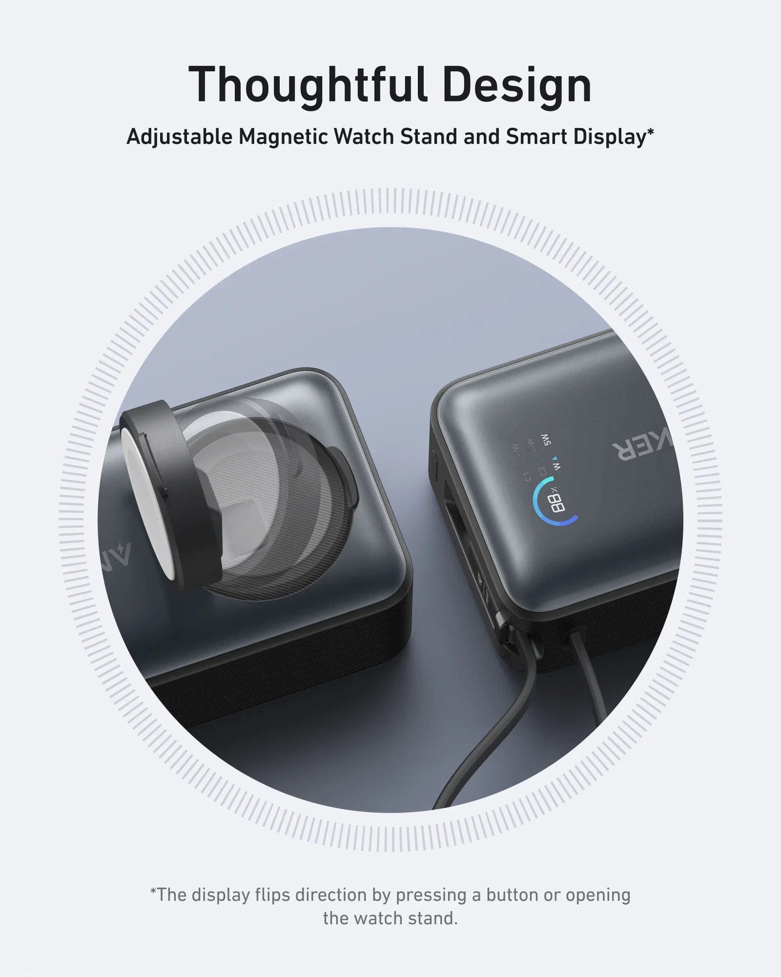 Anker MagGo Power Bank 10000mAh 35W Battery Pack with Built-in USB