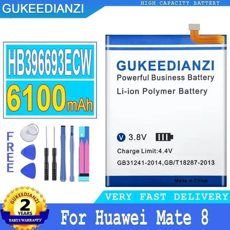 

Mobile Phone Battery HB396693ECW 6100Mah For Huawei Mate 8 Mate8 Nxt-AL10 Nxt-TL00 Nxt-CL00 Nxt-DL00 Nxt-L09
