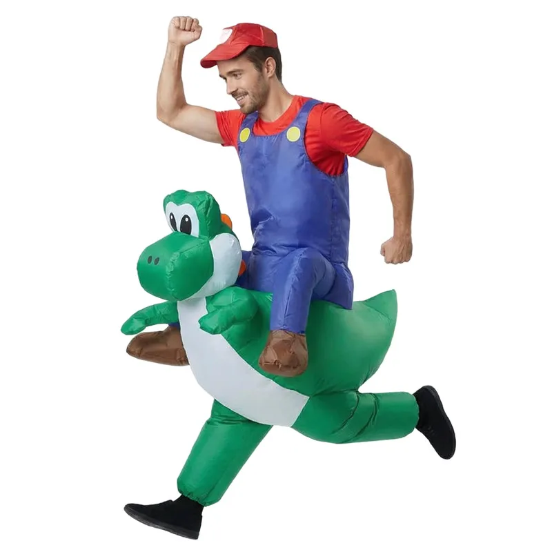 Party Performance Costume Adult Kids Plumber Dinosaur Inflatable Suit Halloween Cosplay Outfit Holiday Dance Parties & Carnival view 4