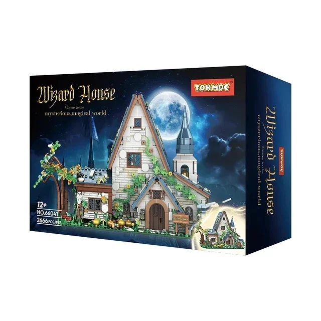 

2666pcs Building Blocks Magic Stone House Architecture House Building Kit Model House Toy Movie Scene Gifts For Fans