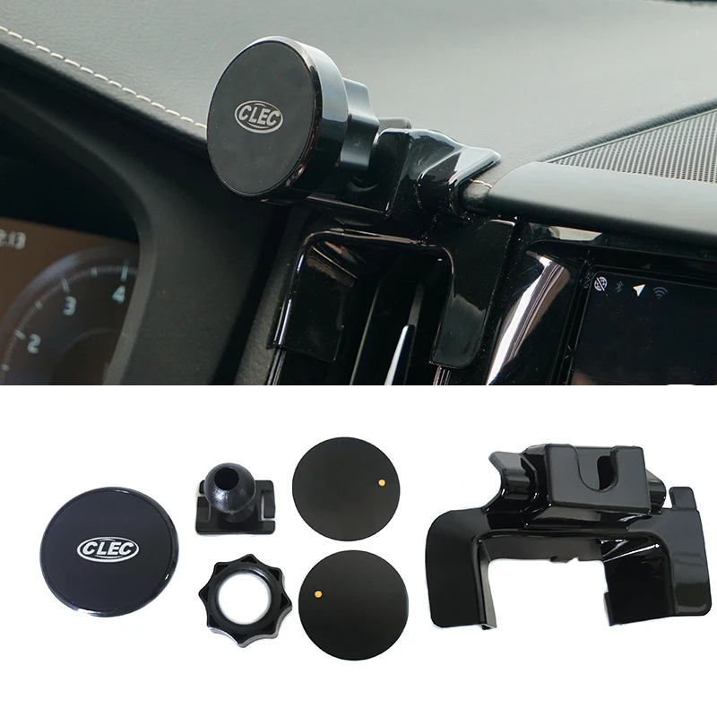 Car magnetic phone holder moible phone clip bracket air vent mount stand cradle for Volvo XC60 2018 2019 2020 2021 2022