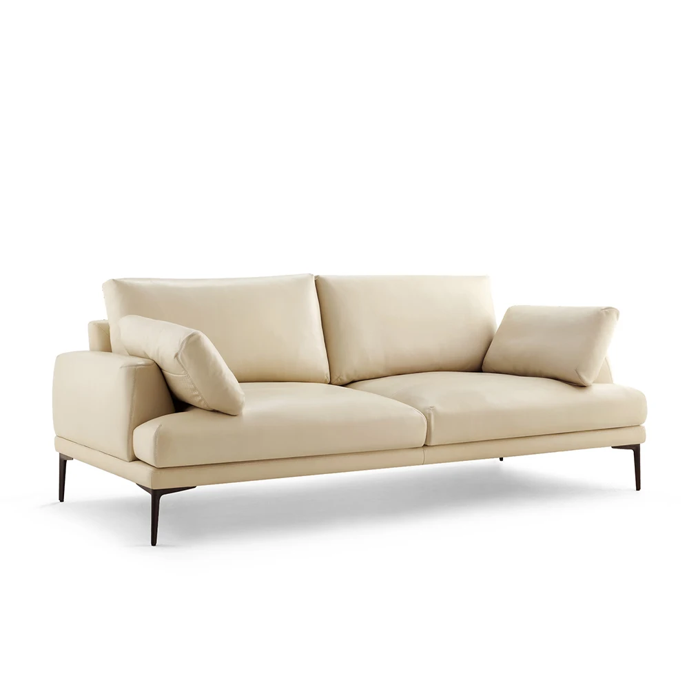 

Современный угловой диван из натуральной кожи белого цвета для дома, офиса, гостиной, отеля, удобный для зоны приема гостей