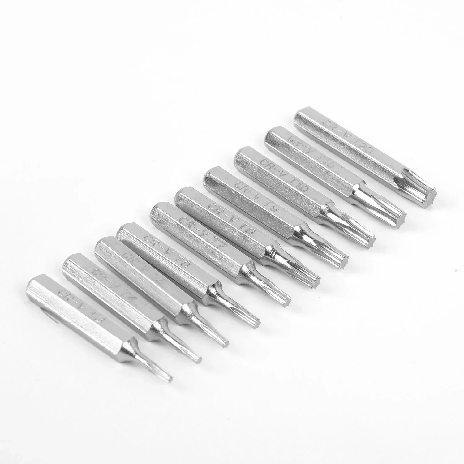 Nutdriver torx cabeça chave de fenda bit acessórios reparo substituição metal driver porca ferramentas manuais hex haste 10 pçs
