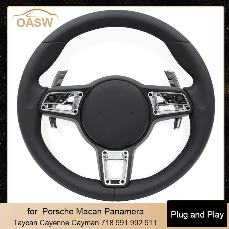 

Factory OEM Car Steering Wheel Assembly for Porsche Macan Panamera Taycan Cayenne Cayman 718 991 992 911 OEM Any Color