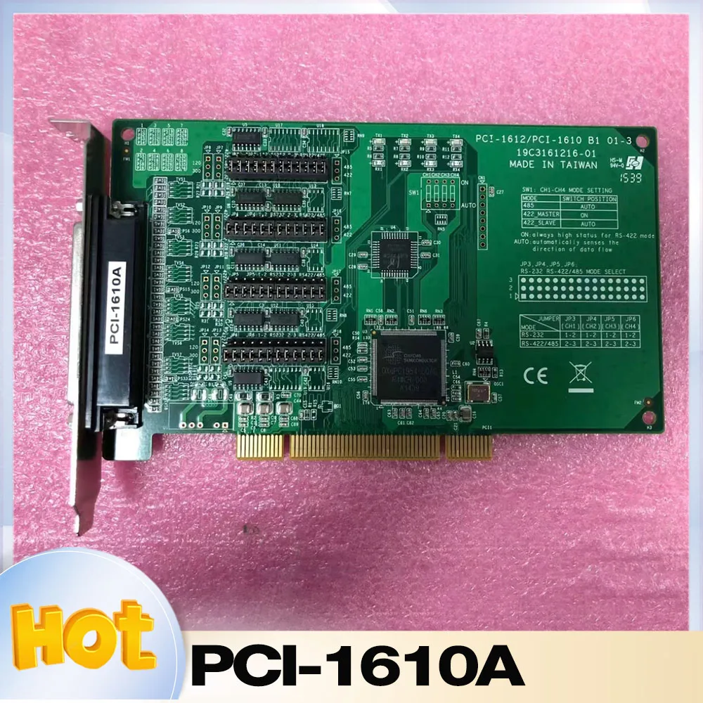 PCI-1610A For Advantech 4-port RS-232 PCI communication card includes surge protection function PCI-1610