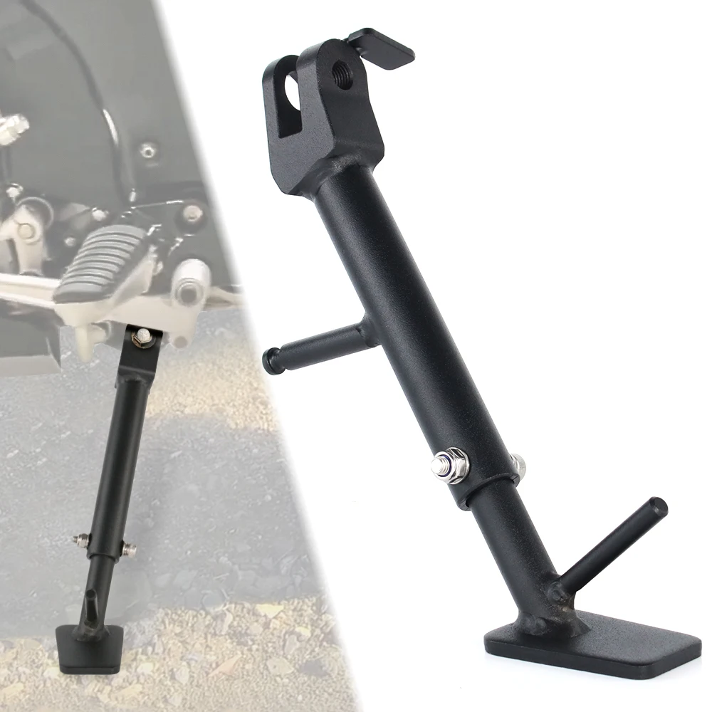 Motorcycle Adjustable Kickstand Foot Side Stand Steel For Suzuki V-STROM 1000 DL1000 2014-2019 V-STROM 1050 DL1050 2020-2024