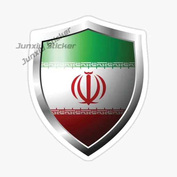 Adesivos Automotivos de Vinil com Bandeira e Emblema Nacional do IRAN, Adesivos Decorativos Autoadesivos para Peças Automotivas
