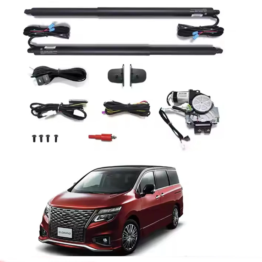 

Для Nissan ELGRAND Junjue автоматический багажник с электроприводом задней двери, автоматическая модификация двери, обновление автомобильных деталей