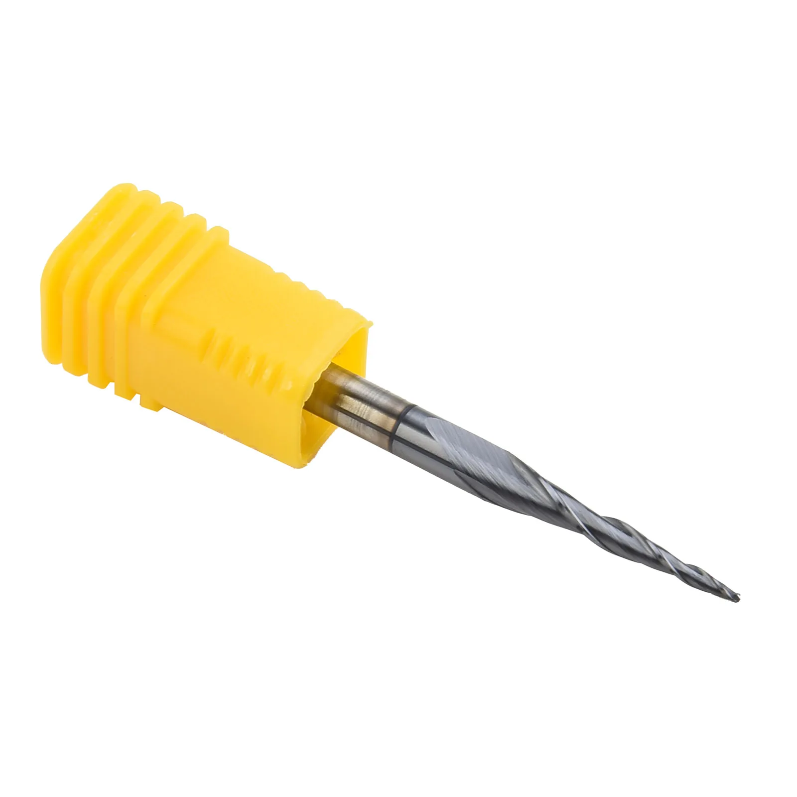 Cutter End Mill Milling Tool Carving Drill Bit Engraving Shank Tapered TiAIN Coat 2-Flute 4mm Accessories CNC Practical Useful