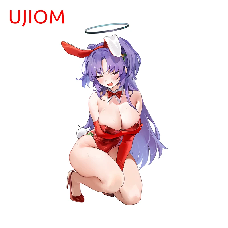 UJIOM Alluring Blue Archive Hayase Yuuka Hentai Wall Stickers Bathroom Posters Decor Decal Adult Smoke Exhaust Wallpapers