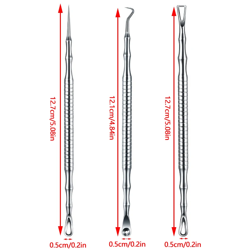 フェイシャルミリアトラベルスキンケアツール、毛穴クリーナー針、にきび除去ツール、にきび傷除去針