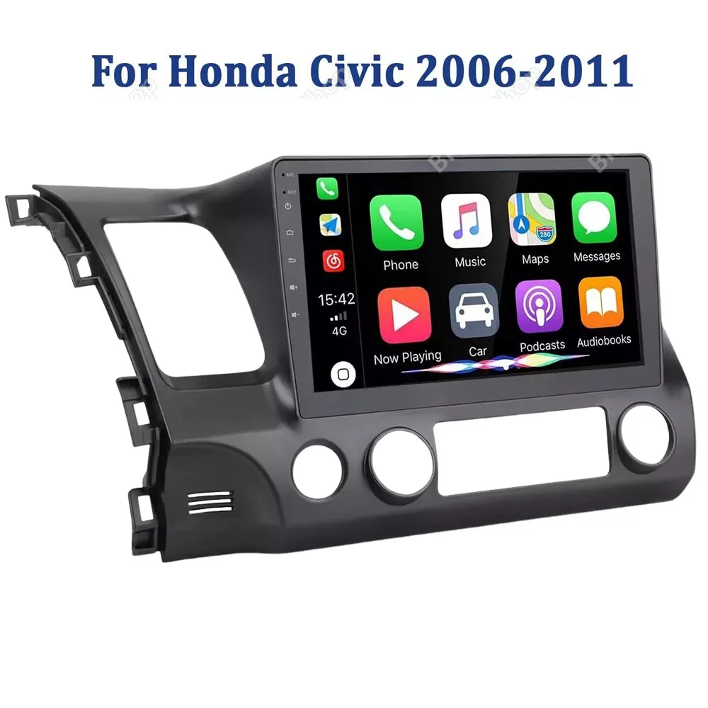 Car GPS Stereo Radio Android 13 Apple Carplay Navi For Honda Civic 2006-2011 8227L-DEMO Car Replacement Parts