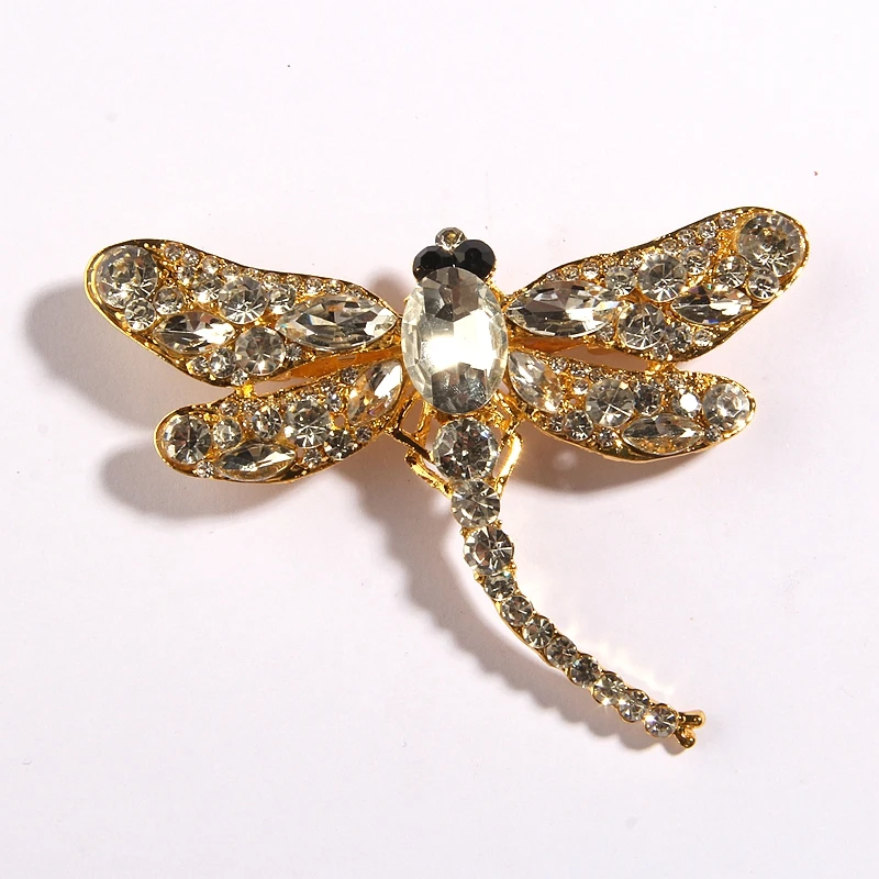 Fashion High Quality Large Vintage Dragonfly Brooches for Women Dress Scarf Brooch Pins Jewelry Accessories Gift