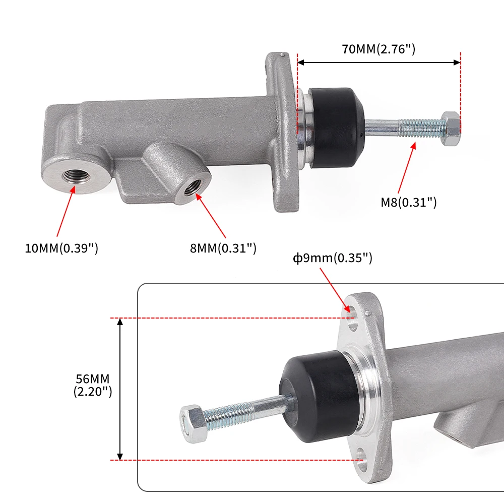 RASTP-High Quality 0.75 Inch Master Cylinder for Hydraulic Handbrake  RS-HB905