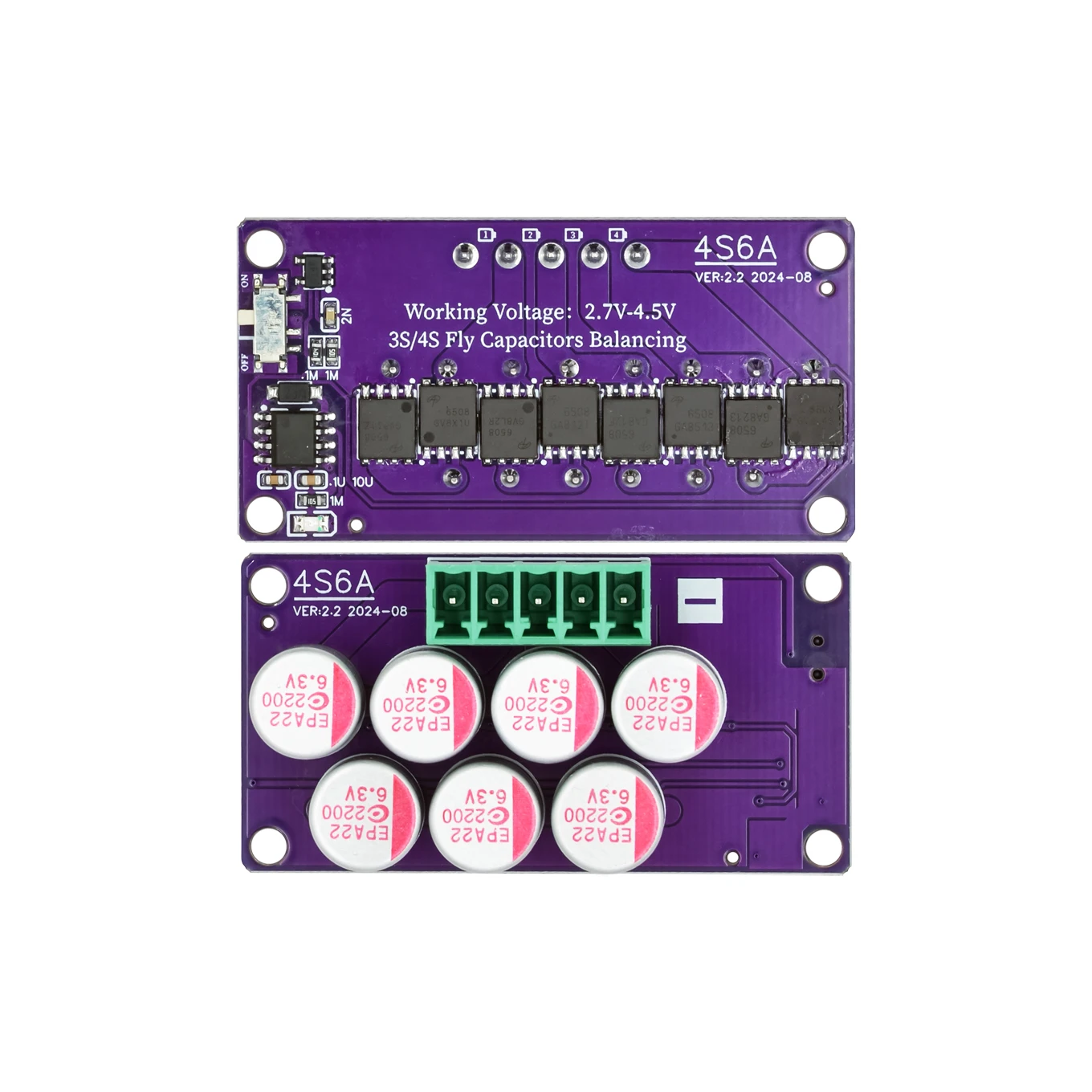 6A موازن نشط المعادل لوحة نقل الطاقة ليثيوم أيون LiFePo4 LTO بطارية ليثيوم حزمة المكثفات الطائرة تقنية التوازن