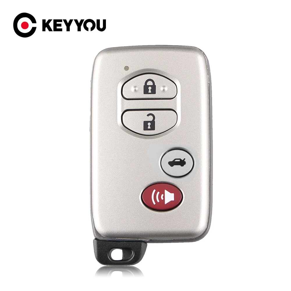 KEYYOU Smart Remote Key Shell Case Fob 2/3/4 Buttons For Toyota RAV4 Land Cruiser Prado Camry Highlander Prius 2010 2012 2013