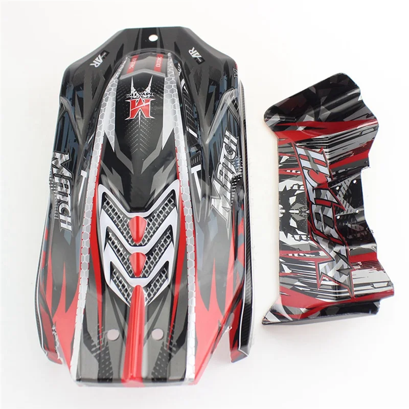 1 stuk onderdelen accessoires voor Wltoys 124010 124008 1/12 RC auto-onderdelen auto shell 124010-2816 (zwart)-[A17I]