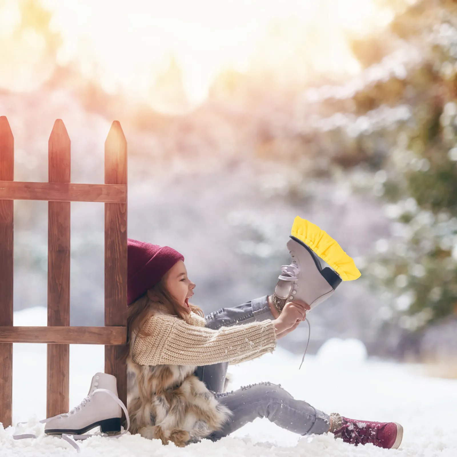 

1Pair Ice Skate Guards Durable Protective Covers for Figure Skating Hockey Blades Wear-Resistant Portable Accessories