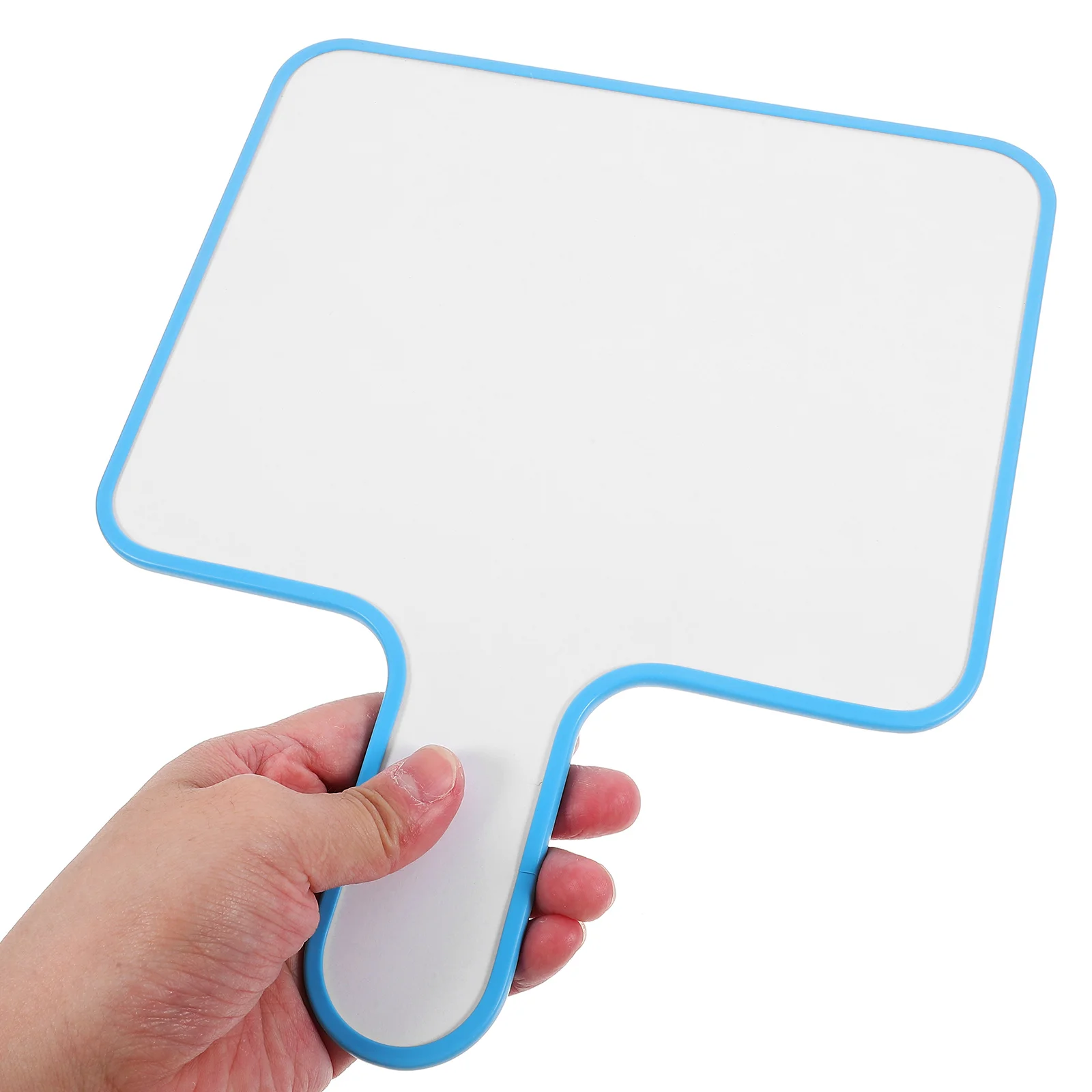 2Pcs Double Sided Handheld Whiteboard Blue Portable Reusable Erasable Board for Teaching Meeting Voting Scorekeeping