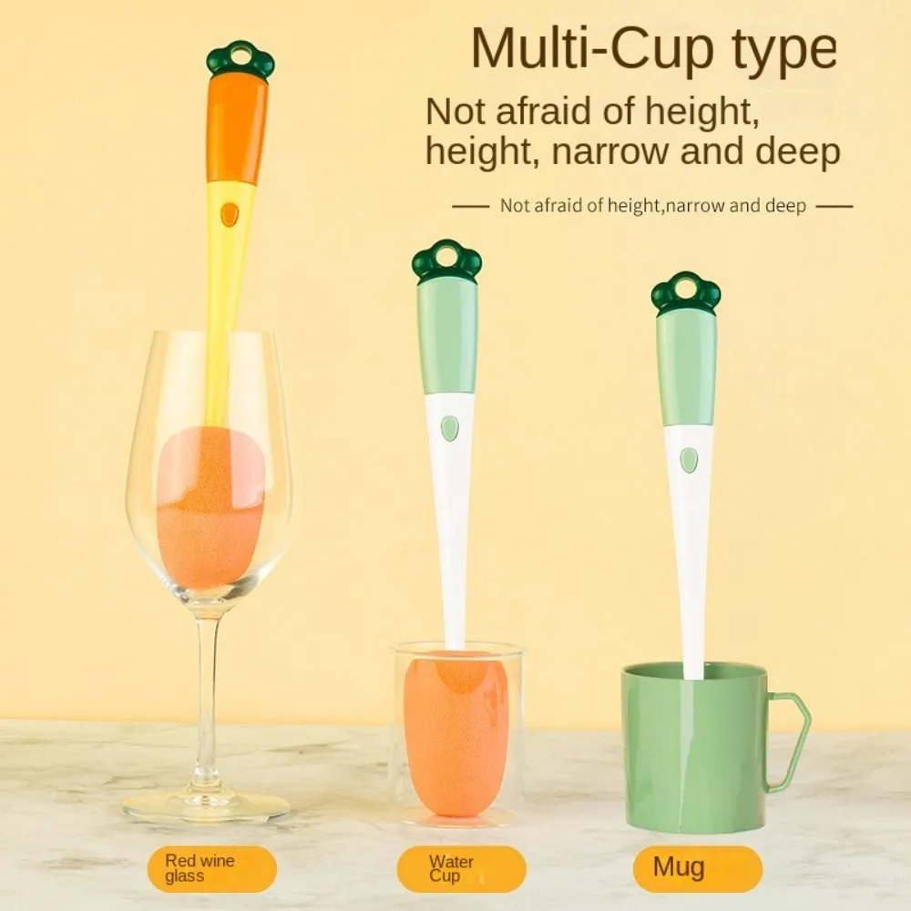 Nipple Water Bottle Cleaner Carrot Water Cup Cleaning Tool 3 In 1 Bottle Brush Set Bottle Cleaning Brush Baby Bottle Brush Set