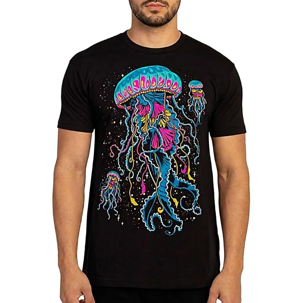 

INTO THE AM Men's Graphic T-Shirts Premium Short Sleeve Tees Cool Nature Designs Men Clothing Graphic T Shirts