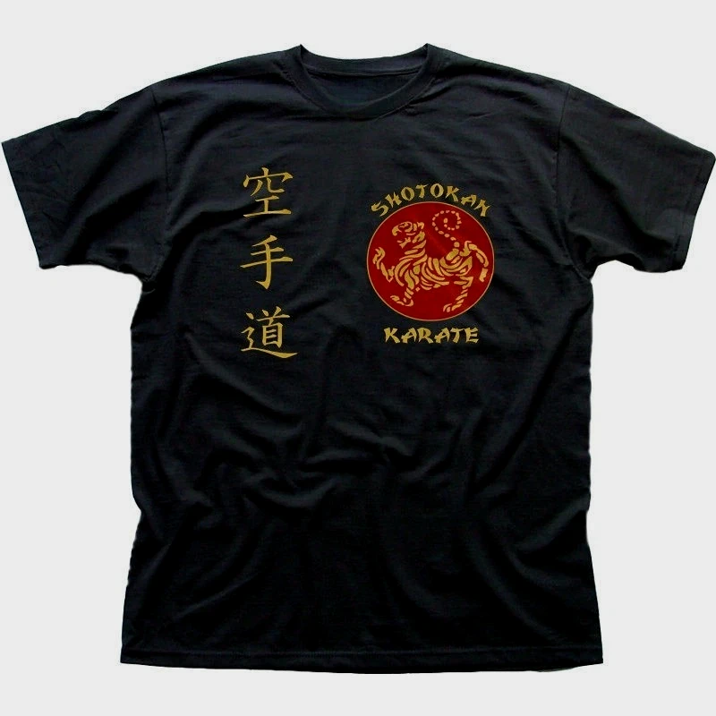 Men's Vintage T Shirt Shotokan Karate Tiger Meme Women Streetwear Cotton Oversized Tee Unisex Top All-season Short Sleeve Shirt