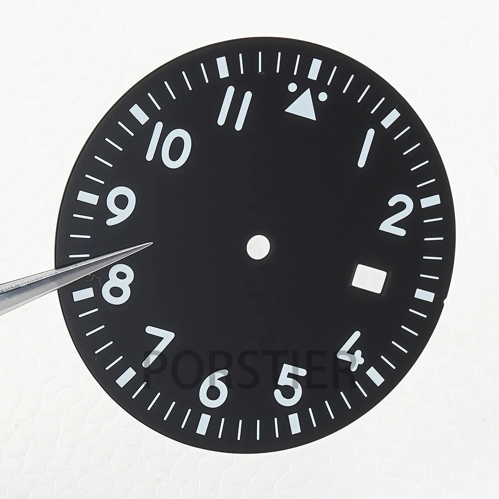 36mm Watch Dial Green Luminous Face Hands NH35 Dial for Mark XX nh35/nh36 Automatic Movement Watch Part Watch Repair Acessories