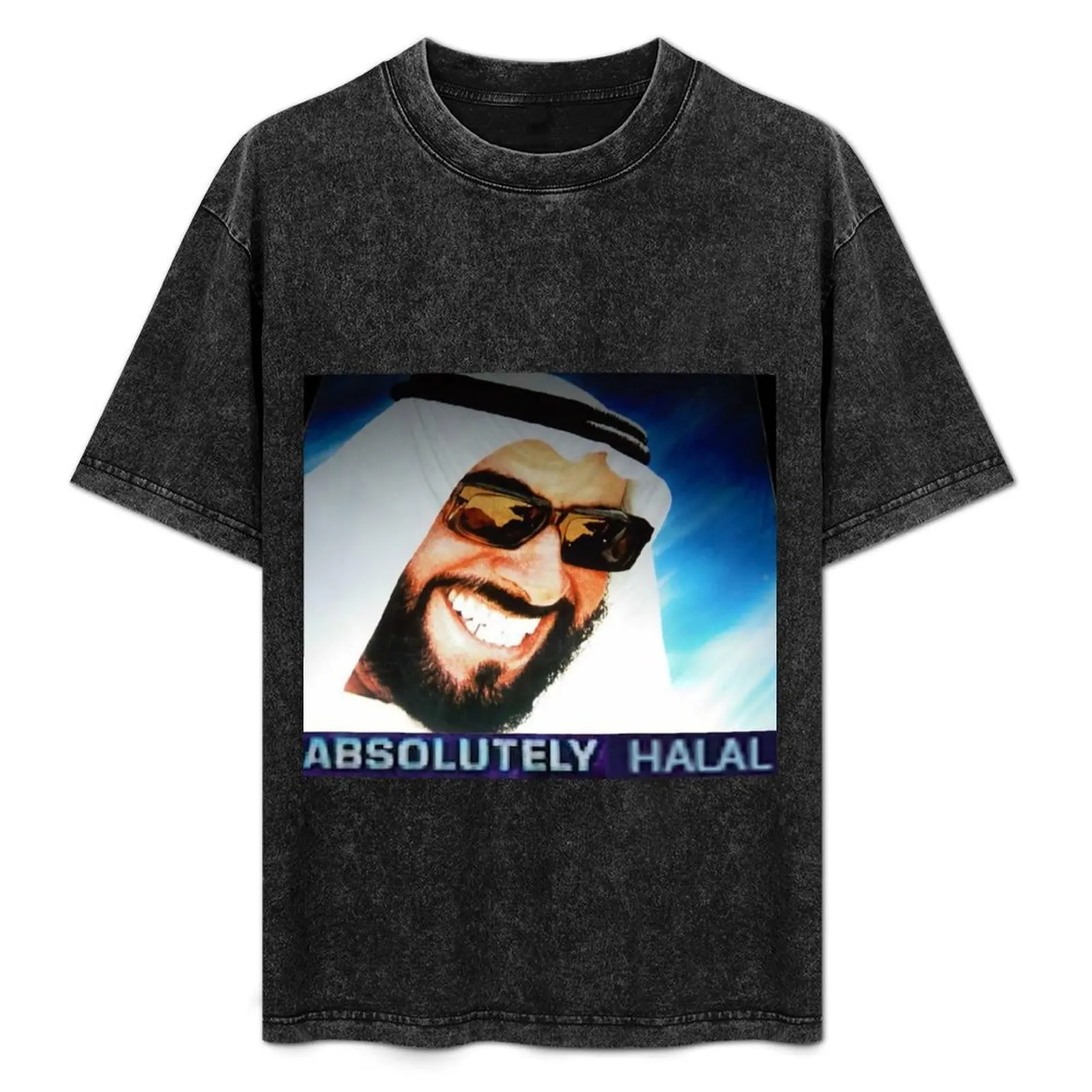 ABSOLUTELY HALAL T-Shirt Festival Casual Short Sleeve
