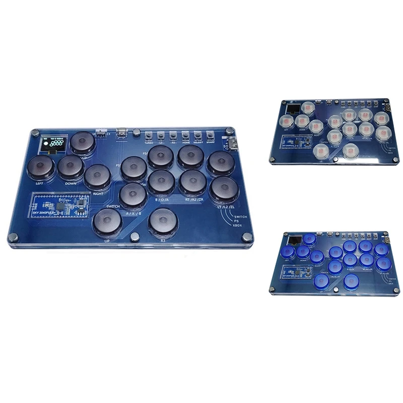 ใหม่ Fight Stick เกมคอนโทรลเลอร์ต่อสู้ Stick จอยสติ๊ก Hot-Swap Controller Mini Hitbox คอนโซลสําหรับ PC/ สวิทช์/PS3/PS4