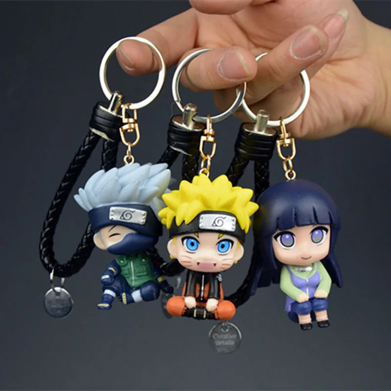 Аниме Наруто Рисунок Какаши Гаара Саске Брелок Симпатичные Автомобильные Брелки Для Подвески Держатель Для Ключей Аксессуары Рюкзак Подвеска Подарок