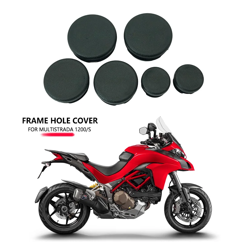 

For Ducati Multistrada 1200 S Enduro Pikes Peak 2015-2022 Motorcycle Frame End Caps Frame Hole Cover Caps Plug Decorative