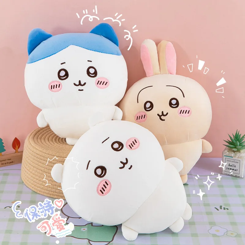 Miniso Chiikawa Series Plush Doll, Kawaii Doll, Usachi, Little Hachiji, jogo bonito, presente de aniversário e feriado para meninas e crianças